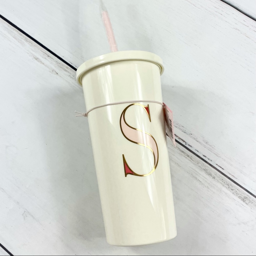 NWT Kate Spade "S" Initial Its Personal Tumbler